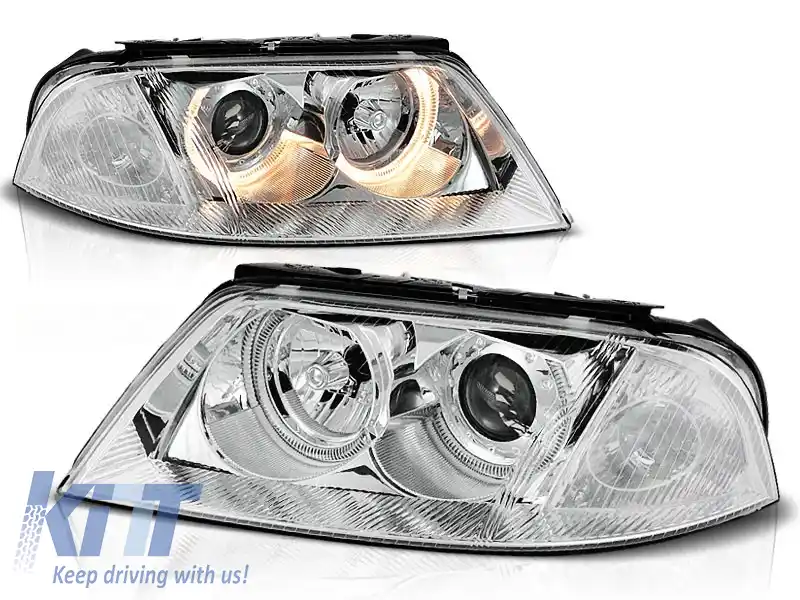 image-22-FARURI OCHI DE ÎNGERI CHROME potrivite pentru VW PASSAT 3BG B5 FL 09.00-03.05