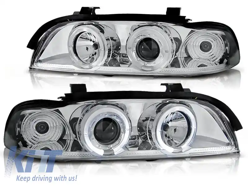 FARURI OCHI DE ÎNGERI CHROME potrivite pentru BMW E39 09.95-05.03