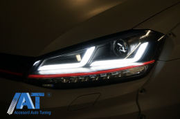 Faruri Osram Full LED compatibil cu VW Golf 7 VII (2012-2017) Rosu GTI LEDriving penrtu Halogen-image-6028678