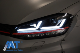 Faruri Osram Full LED compatibil cu VW Golf 7 VII (2012-2017) Rosu GTI LEDriving penrtu Halogen-image-6028679