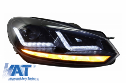 Faruri Osram LED compatibil cu VW Golf 6 VI (2008-2012) Black LEDriving Semnal Dinamic-image-6029324