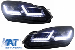 Faruri Osram LED compatibil cu VW Golf 6 VI (2008-2012) Black LEDriving Semnal Dinamic-image-6029325