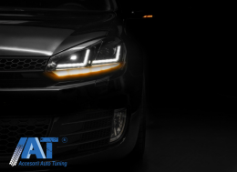 Faruri Osram LED compatibil cu VW Golf 6 VI (2008-2012) Black LEDriving Semnal Dinamic-image-6029338
