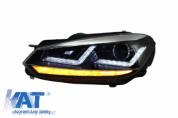 Faruri Osram LED compatibil cu VW Golf 6 VI (2008-2012) Crom LEDriving Semnal Dinamic-image-6029346