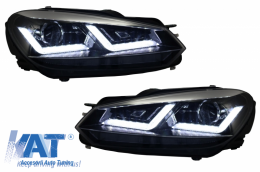 Faruri Osram LED compatibil cu VW Golf 6 VI (2008-2012) Crom LEDriving Semnal Dinamic-image-6029347