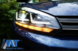 Faruri Osram LED compatibil cu VW Golf 6 VI (2008-2012) Crom LEDriving Semnal Dinamic-image-6029352