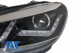 Faruri Osram LED compatibil cu VW Golf 6 VI (2008-2012) Crom LEDriving Semnal Dinamic-image-6030475