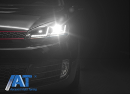 Faruri Osram LED compatibil cu VW Golf 6 VI (2008-2012) GTI Rosu LEDriving Semnal Dinamic-image-6028772