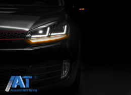 Faruri Osram LED compatibil cu VW Golf 6 VI (2008-2012) GTI Rosu LEDriving Semnal Dinamic-image-6028773