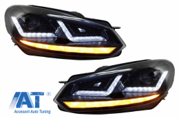 Faruri Osram LED compatibil cu VW Golf 6 VI (2008-2012) cu Stopuri LEDriving Semnal Dinamic-image-6062396
