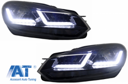 Faruri Osram LED compatibil cu VW Golf 6 VI (2008-2012) cu Stopuri LEDriving Semnal Dinamic-image-6062397