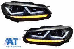 Faruri Osram LED compatibil cu VW Golf 6 VI (2008-2012) cu Stopuri LEDriving Semnal Dinamic-image-6062447