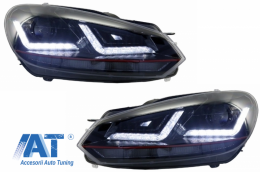 Faruri Osram LED compatibil cu VW Golf 6 VI (2008-2012) cu Stopuri LEDriving Semnal Dinamic-image-6062466