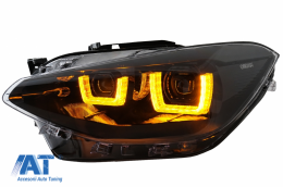 Faruri Osram LED DRL compatibil cu BMW 1 Series F20 F21 (06.2011-03.2015) Negru-image-6067246