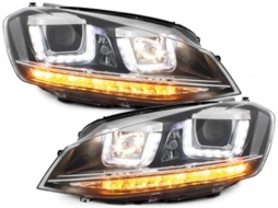 Faruri R-look compatibil cu VW Golf VII 7 2013+ 3D LED DRL-image-65824