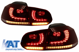 Faruri si Stopuri Full LED compatibil cu VW Golf 6 VI (2008-2013) R20 U Design cu Semnal LED Dinamic-image-6043618