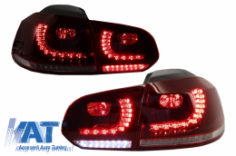 Faruri si Stopuri Full LED compatibil cu VW Golf 6 VI (2008-2013) R20 U Design cu Semnal LED Dinamic-image-6043623