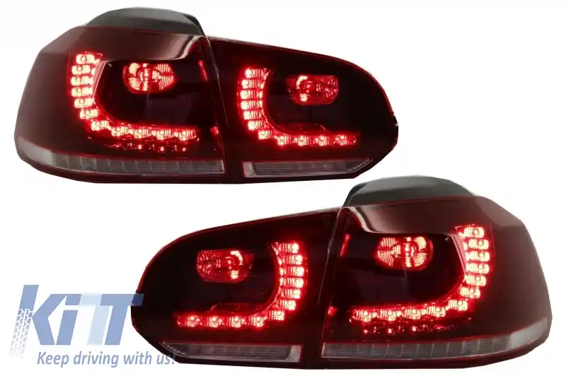 Faruri si Stopuri LED compatibil cu VW Golf 6 VI (2008-up) R20 U Design cu Semnal LED Dinamic-image-6043677