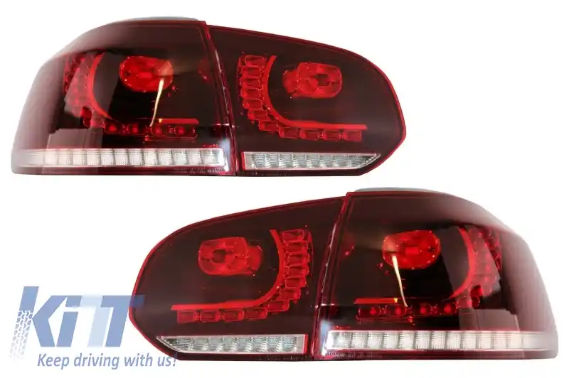 Faruri si Stopuri LED compatibil cu VW Golf 6 VI (2008-up) R20 U Design cu Semnal LED Dinamic-image-6043678