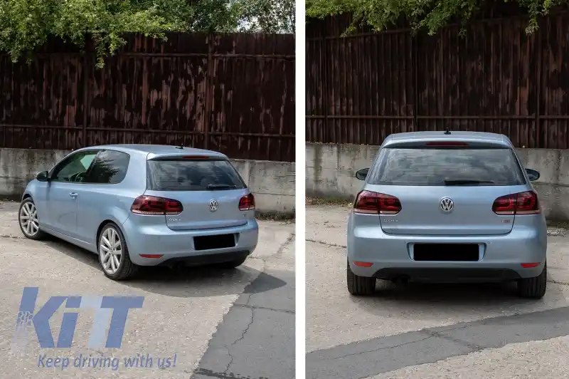 Faruri si Stopuri LED compatibil cu VW Golf 6 VI (2008-up) R20 U Design cu Semnal LED Dinamic-image-6047652