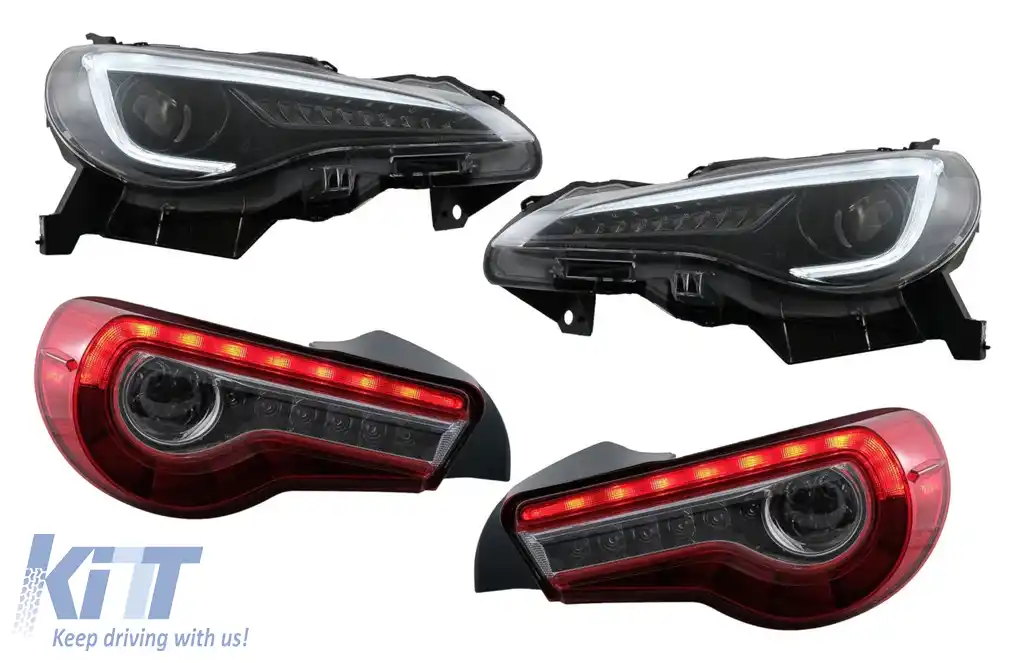 Faruri si Stopuri LED compatibile cu Toyota 86 (2012-2019) Subaru BRZ (2012-2018) Scion FR-S (2013-2016) cu Semnal Dinamic