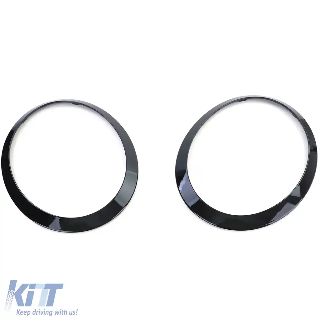 Faruri Stopuri Grilă Cadru Negru Lucios potrivit pentru Mini F55 F56 F57-image-6201772