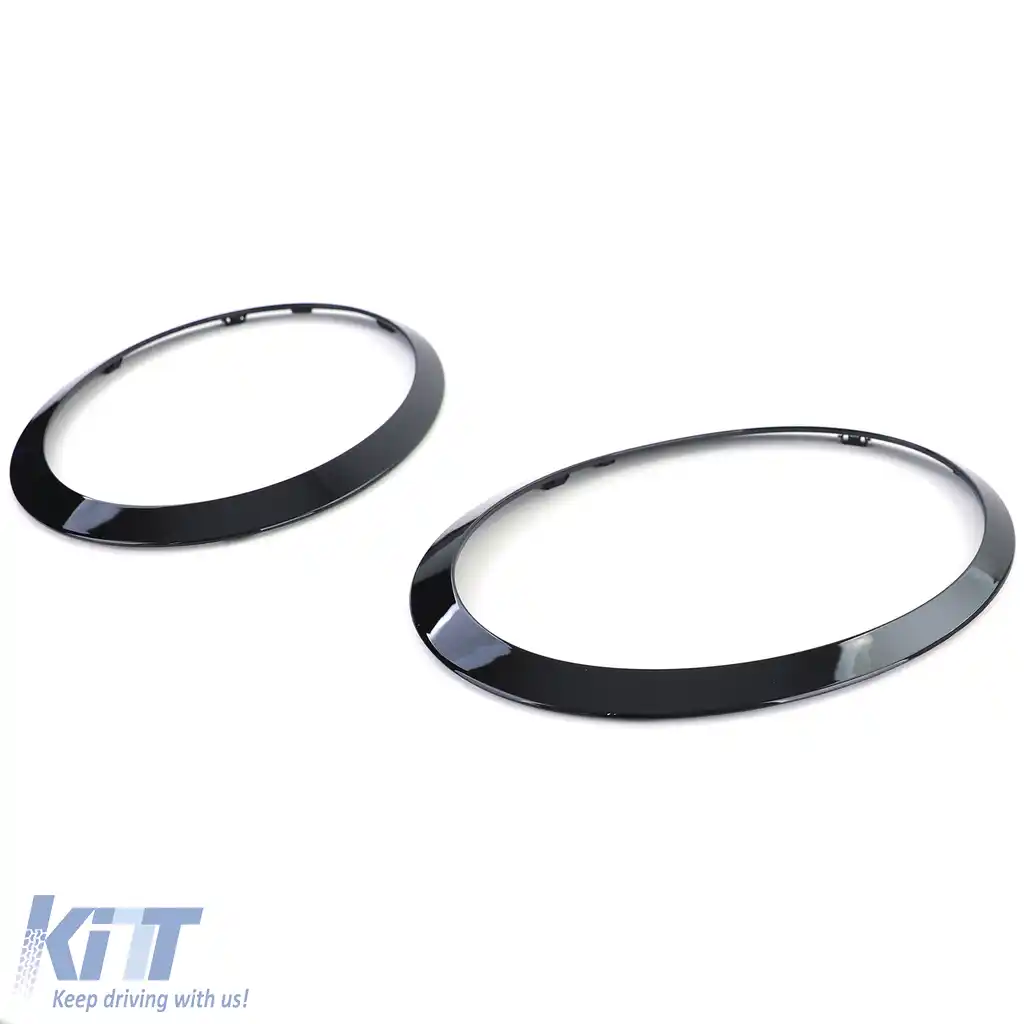 Faruri Stopuri Grilă Cadru Negru Lucios potrivit pentru Mini F55 F56 F57-image-6201773