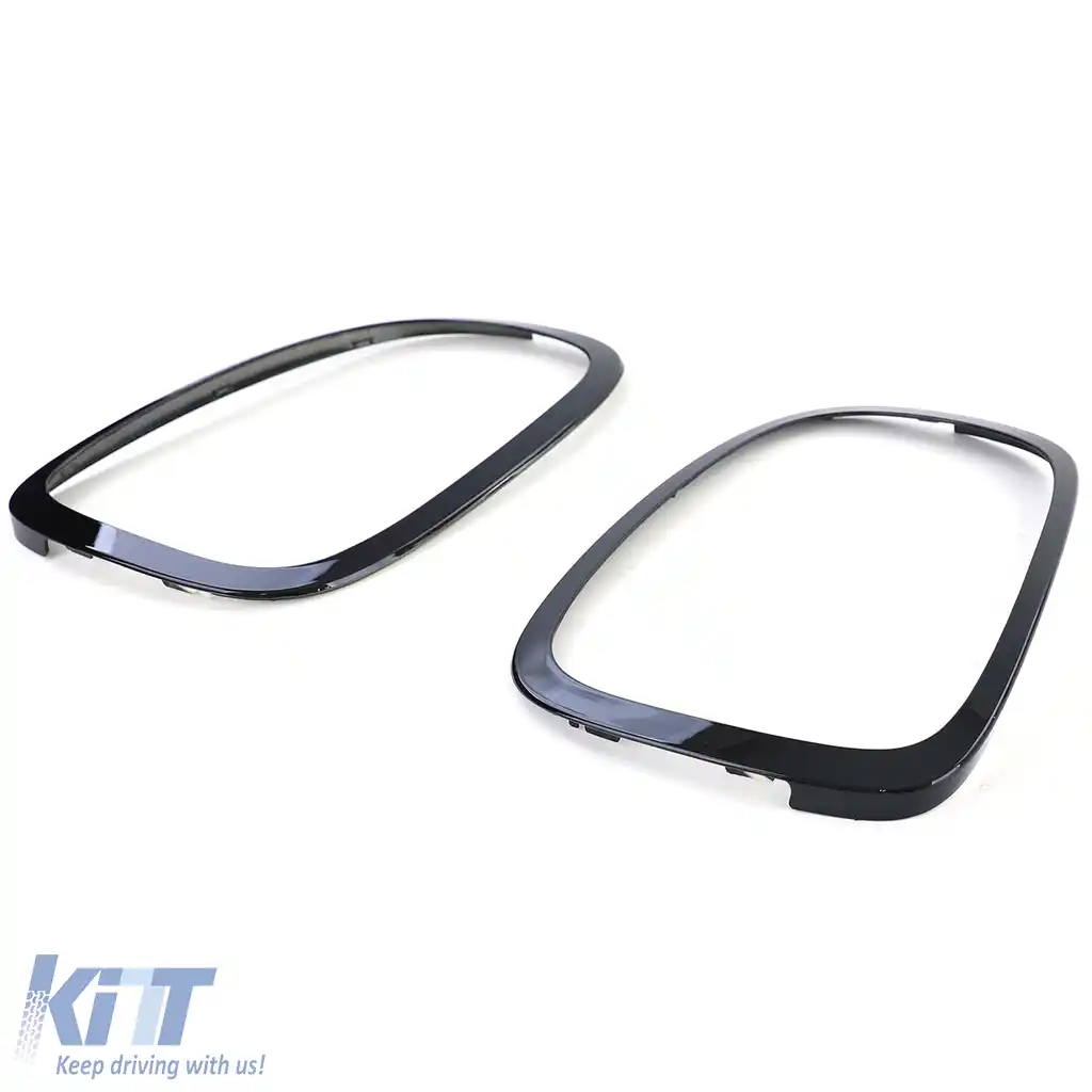 Faruri Stopuri Grilă Cadru Negru Lucios potrivit pentru Mini F55 F56 F57-image-6201776