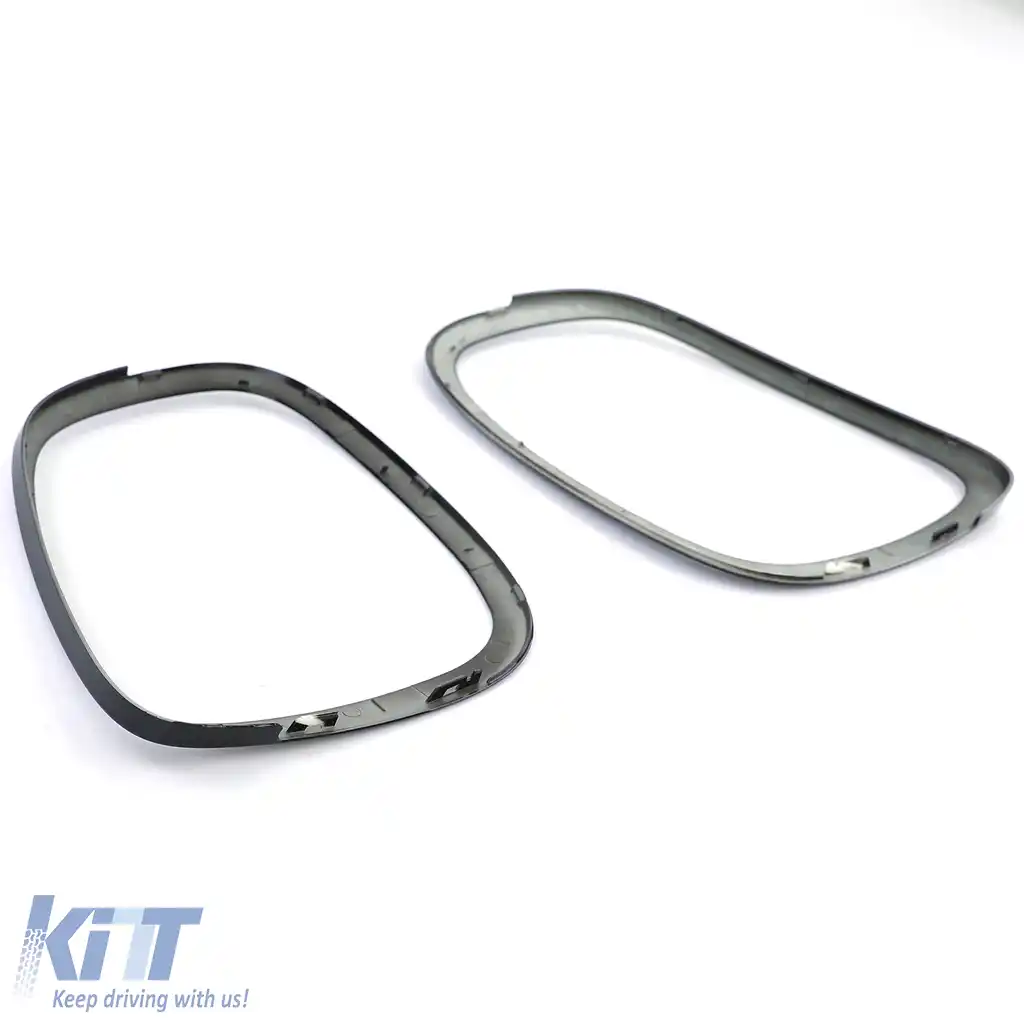 Faruri Stopuri Grilă Cadru Negru Lucios potrivit pentru Mini F55 F56 F57-image-6201777