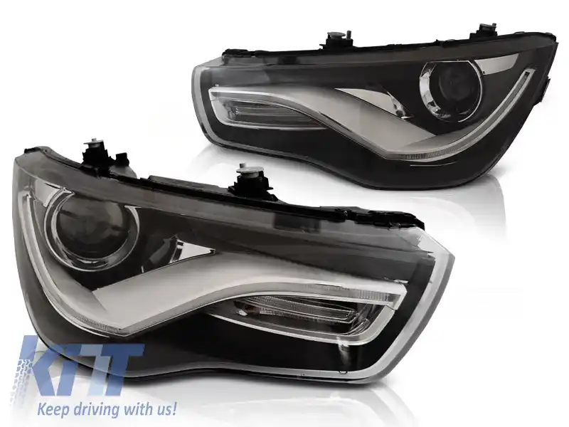 FARURI TRUE DRL NEGRE potrivite pentru AUDI A1 04.10-12.14