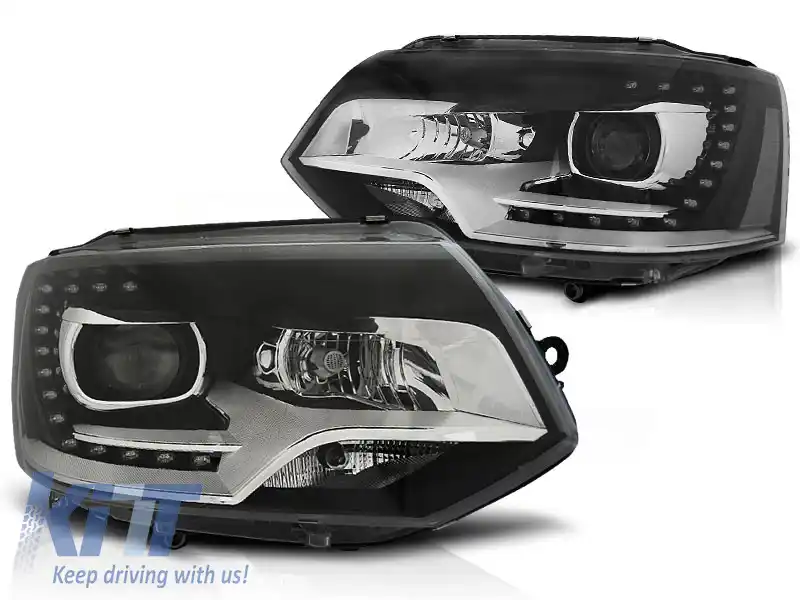 image-36-FARURI TRUE DRL NEGRE potrivite pentru VW T5 10-15