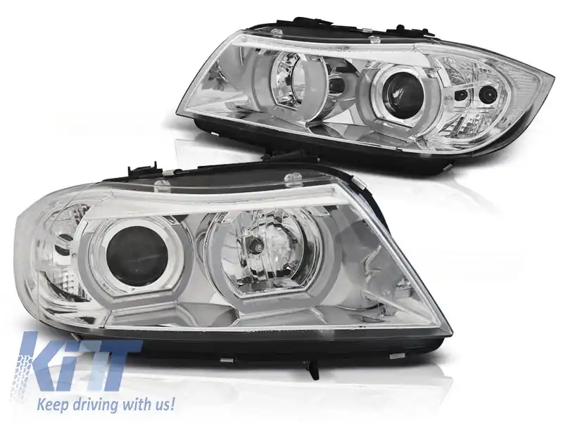 image-3-FARURI U-LED LIGHT 3D CHROME potrivit pentru BMW E90/E91 03.05-08.08