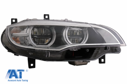 Faruri Xenon Angel Eyes 3D Dual Halo Rims LED DRL compatibil cu BMW X6 E71 (2008-2012)-image-6083040