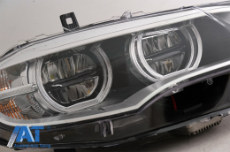 Faruri Xenon Angel Eyes 3D Dual Halo Rims LED DRL compatibil cu BMW X6 E71 (2008-2012)-image-6083042