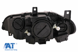 Faruri Xenon Angel Eyes 3D Dual Halo Rims LED DRL compatibil cu BMW X6 E71 (2008-2012)-image-6083044