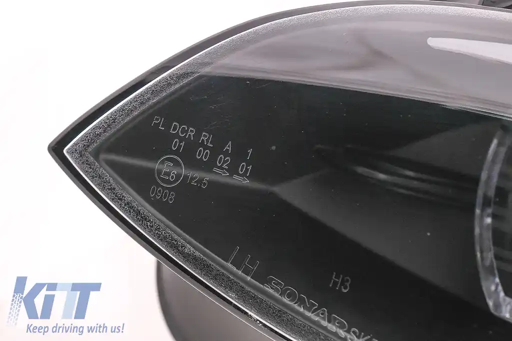 Faruri Xenon Angel Eyes compatibil cu BMW Seria 3 E92 E93 (2006-2010) 3D U-TYPE Negru-image-6099649