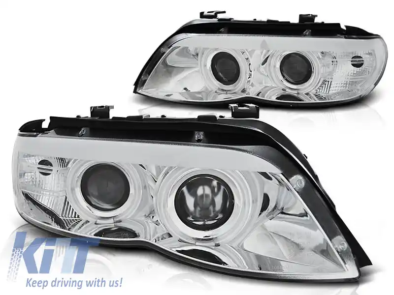 image-8-FARURI XENON CU OCHI DE ÎNGER CHROME potrivite pentru BMW X5 E53 11.03-06