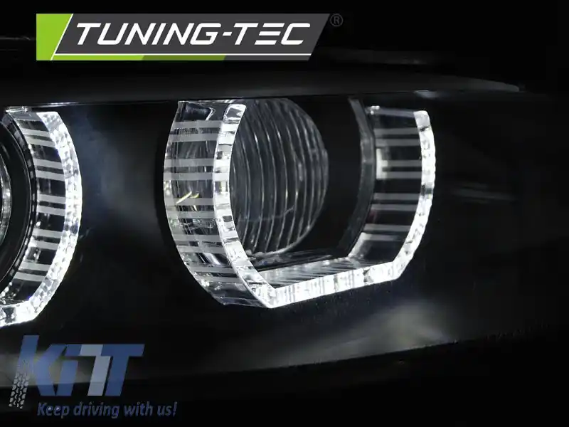 FARURI XENON CU OCHI DE ÎNGER LED NEGRU potrivite pentru BMW E92/E93 06-10-image-6268181