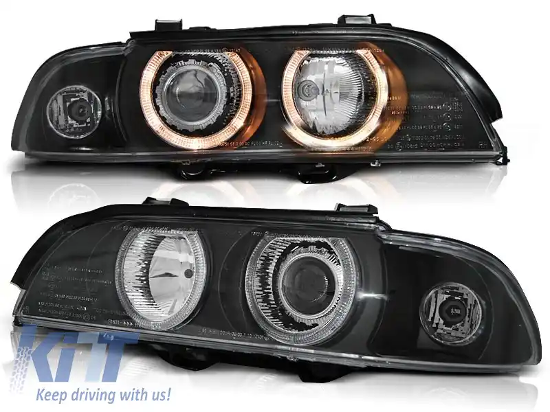 image-30-FARURI XENON CU OCHI DE ÎNGER NEGRI, potrivite pentru BMW E39 09.95-06.03