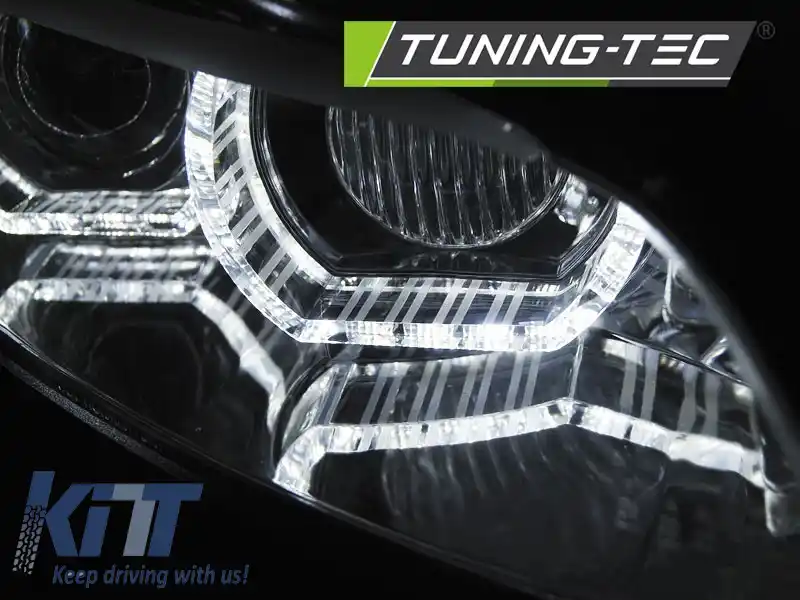 FARURI XENON CU OCHI ÎN ENGLEZĂ LED CROM, potrivite pentru BMW E92/E93 06-10-image-6268186