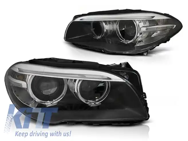 image-36-FARURI XENON CU OCHI ÎNGERI LED DRL NEGRE potrivite pentru BMW F10 F11 10-07.13