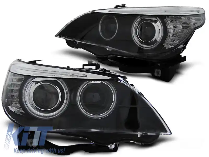 image-40-FARURI XENON D1S OCHI DE ÎNGER CCFL NEGRE potrivite pentru BMW E60/E61 05-07