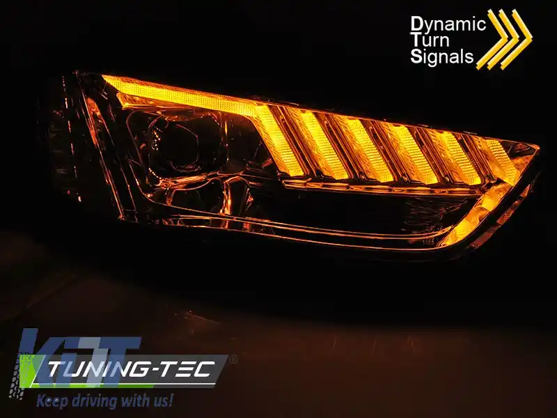 FARURI XENON LED CHROME SEQ potrivite pentru AUDI A4 B8 12-15-image-6269443