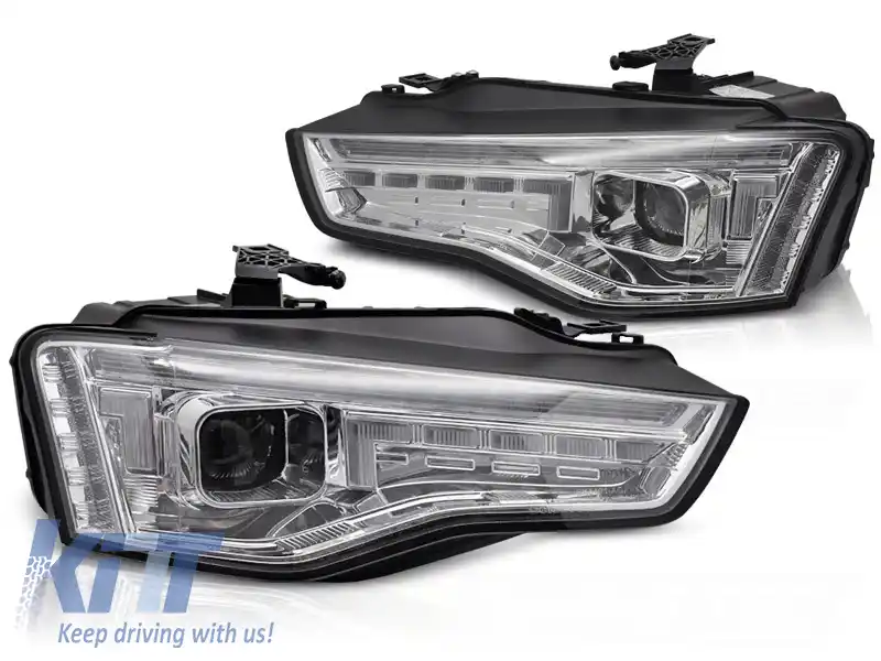 FARURI XENON LED CHROME SEQ potrivite pentru AUDI A5 11-16