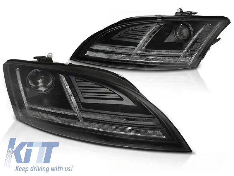 FARURI XENON LED DRL NEGRE SEQ potrivite pentru AUDI TT 10-14 8J cu AFS