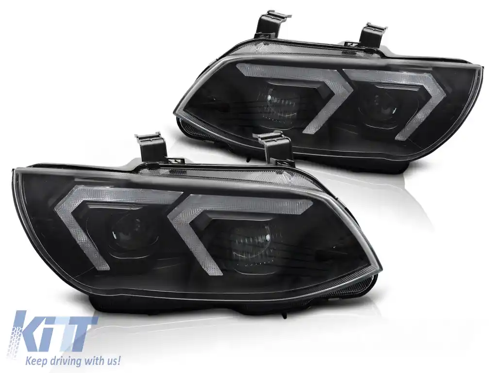 FARURI XENON LED GALBEN DRL NEGRU potrivit pentru BMW E92 / E93 LCI 10-13