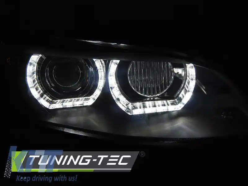 FARURI XENON OCHI DE ÎNGER LED NEGRE AFS potrivite pentru BMW E92/E93 06-10-image-6268026