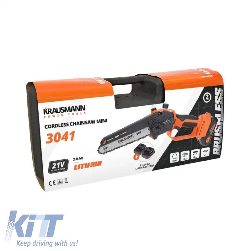 Ferăstrău cu lanț fără fir Mini 21Volt 20cm Krausmann 3041-image-6312697