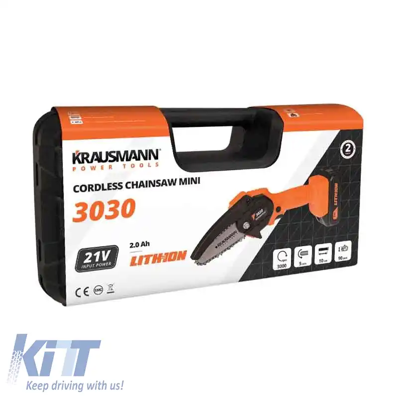 Ferăstrău cu lanț fără fir Mini 21Volt Krausmann 3030-image-6308813