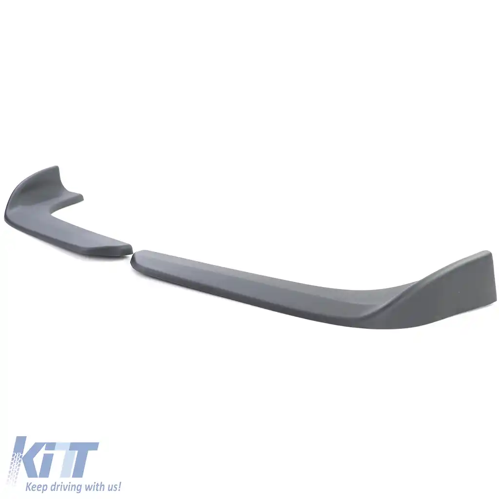 Fete de spoiler frontal cu aripi plate universale negre de performanță 7